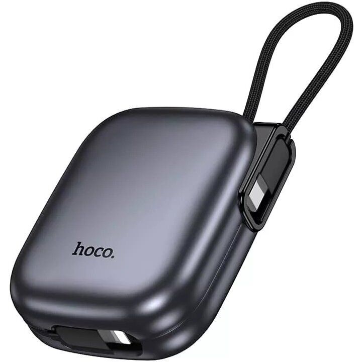 Внешний аккумулятор HOCO Q49 Peak PD20W (10000mAh) + кабель Type-C + Lightning - Metal Gray: фото 4 из 7