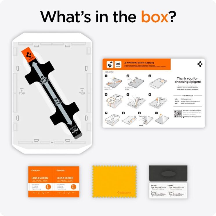 Захисне скло Spigen (SGP) Glas.tR EZ Fit (FT) для iPad 10.9 (2022) / iPad 11 (2025): фото 12 з 12