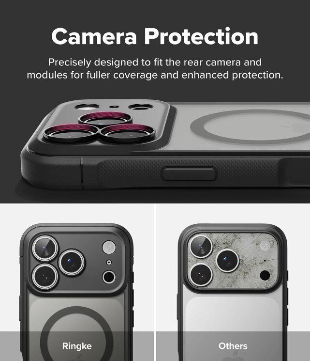 Защитный чехол Ringke Fusion Bold MagSafe для iPhone 18 Pro Max / 17 Pro Max (8800380461666) - Matte Black (423981MB) Защитный чехол Ringke Fusion Bold MagSafe для iPhone 18 Pro Max / 17 Pro Max (8800380461666) - Matte Black: фото 15 из 22