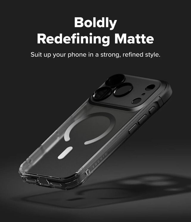 Защитный чехол Ringke Fusion Bold MagSafe для iPhone 18 Pro Max / 17 Pro Max (8800380461666) - Matte Black (423981MB) Защитный чехол Ringke Fusion Bold MagSafe для iPhone 18 Pro Max / 17 Pro Max (8800380461666) - Matte Black: фото 10 из 22