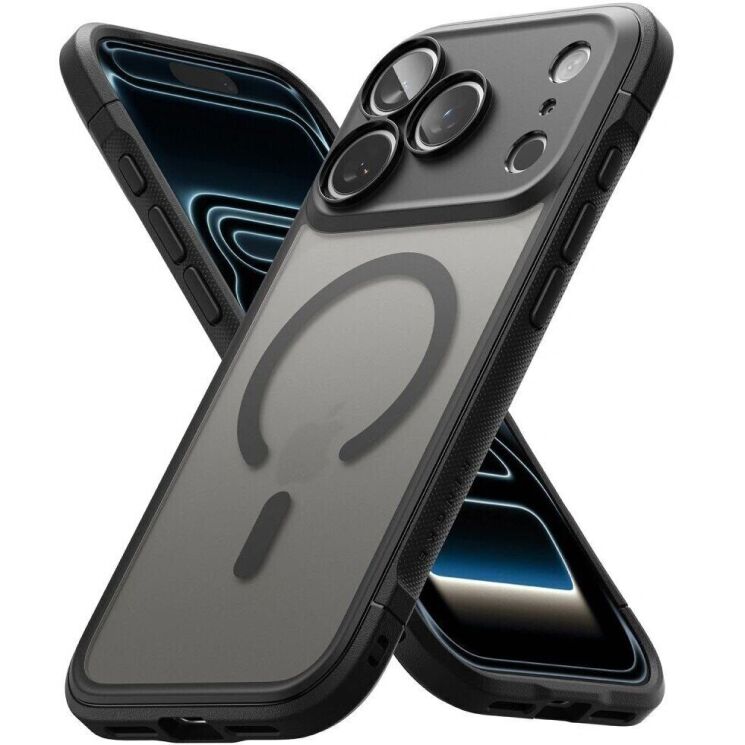Защитный чехол Ringke Fusion Bold MagSafe для iPhone 18 Pro Max / 17 Pro Max (8800380461666) - Matte Black (423981MB) Защитный чехол Ringke Fusion Bold MagSafe для iPhone 18 Pro Max / 17 Pro Max (8800380461666) - Matte Black: фото 5 из 22