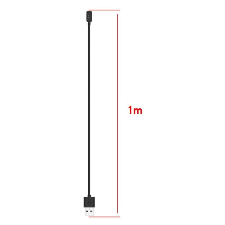 Зарядний пристрій Deexe Charger Cable (1m) для Xiaomi Mi Band 7 Pro / Redmi Watch 2 / Redmi Watch 2 Lite / Redmi Smart Band Pro - Black: фото 9 з 9
