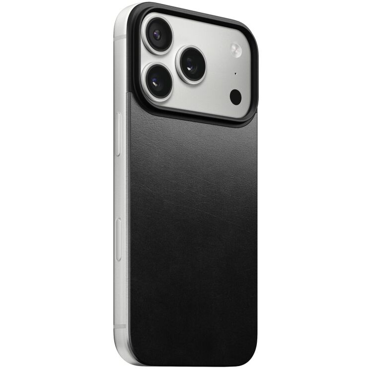 Защитная накладка Nomad Mag Leather Back для iPhone 17 Pro (NM014414858) - Black: фото 1 из 9