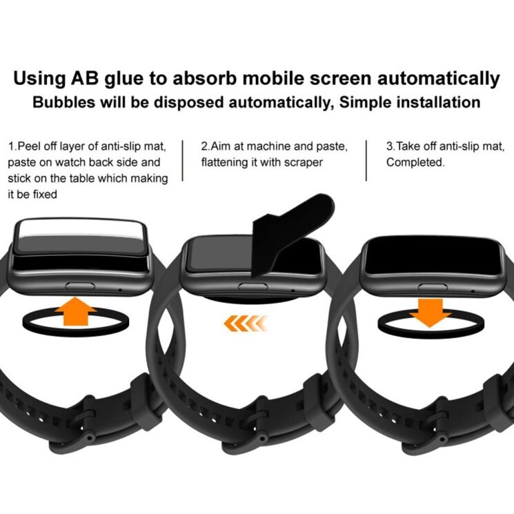 Защитная пленка IMAK Watch Film для Xiaomi Mi Smart Band 9 - Black: фото 7 из 8