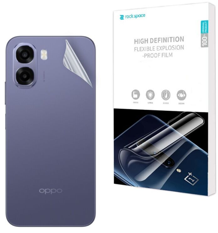 Защитная пленка на заднюю панель RockSpace Explosion-Proof SuperClear для OPPO A6x: фото 1 из 9