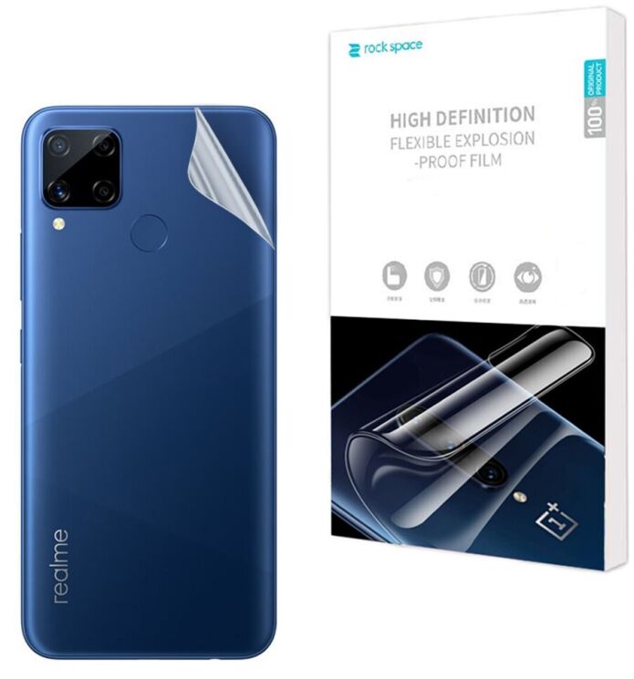 Захисна плівка на задню панель RockSpace Explosion-Proof SuperClear для Realme C15: фото 1 з 9
