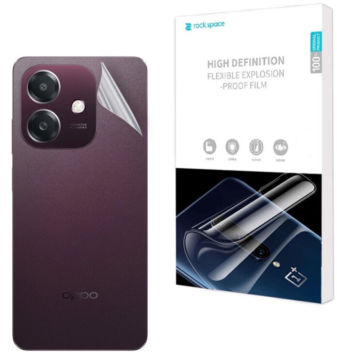 Захисна плівка на задню панель RockSpace SuperClear для OPPO A3x / A3 / A40m: фото 1 з 9