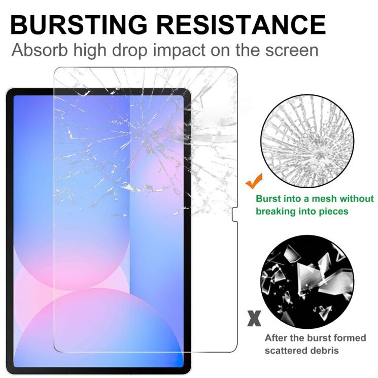 Защитное стекло Deexe Clear Glass для Samsung Galaxy Tab S10 FE Plus: фото 4 из 4