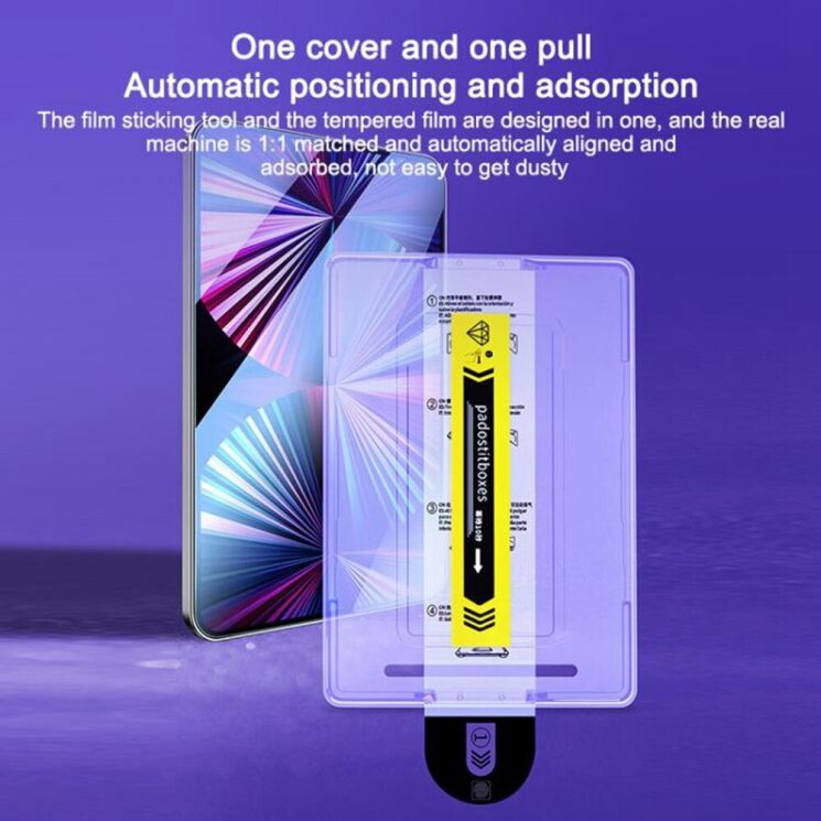 Защитное стекло Deexe Crystal Easy Install Glass для Samsung Galaxy Tab S7 / S8 / S9 / S9 FE / S10 / S10 FE: фото 3 из 8