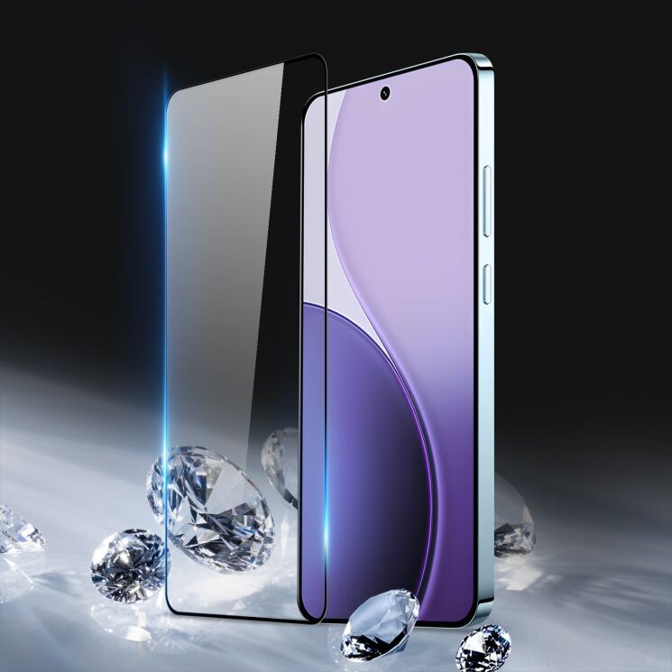 Захисне скло DUX DUCIS Full Glue для OPPO Reno 14 FS 5G - Black: фото 2 з 7
