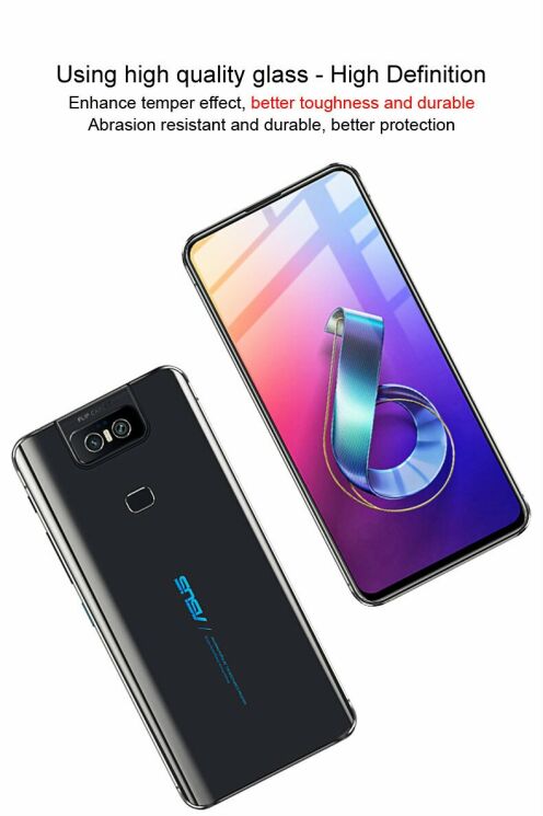 Защитное стекло IMAK 5D Pro+ Full Glue для ASUS Zenfone 6 ZS630KL - Black: фото 12 из 14