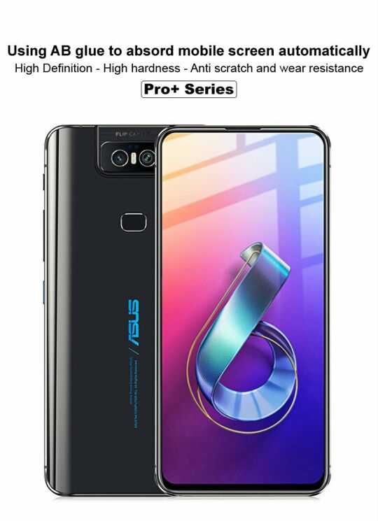 Защитное стекло IMAK 5D Pro+ Full Glue для ASUS Zenfone 6 ZS630KL - Black: фото 14 из 14