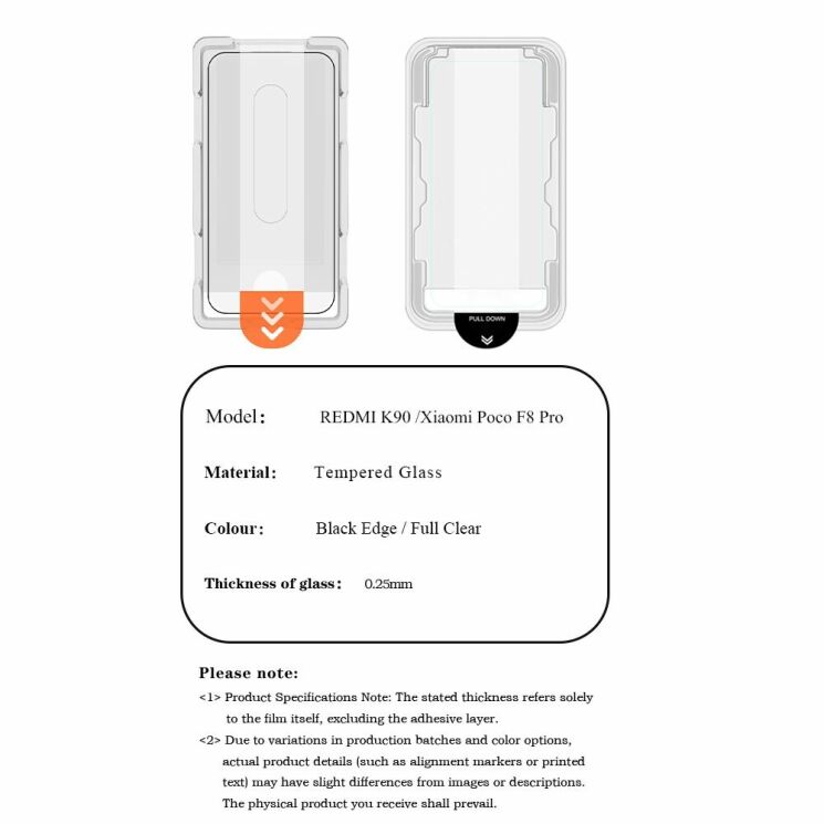 Захисне скло LEREACH Tempered Glass Full Screen Protector для Xiaomi Poco F8 Pro - Black (403563B) Захисне скло LEREACH Tempered Glass Full Screen Protector для Xiaomi Poco F8 Pro - Black: фото 10 з 10