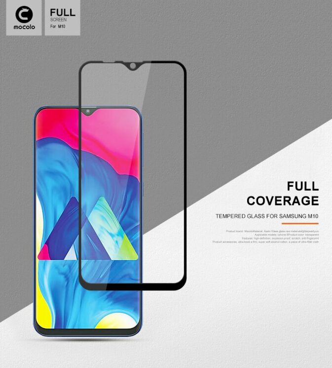 Захисне скло MOCOLO 3D Silk Print для Samsung Galaxy M10 (M105) - Black: фото 1 з 14