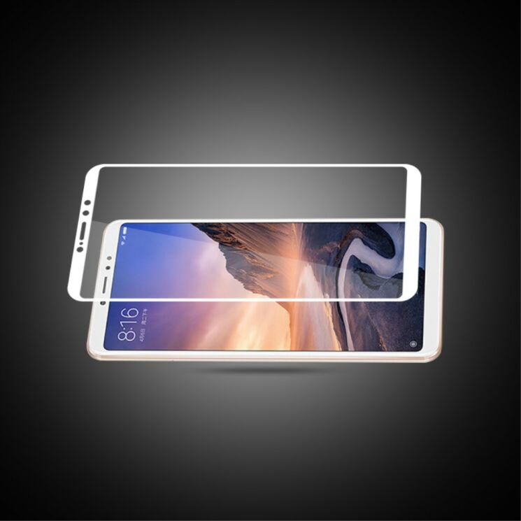 Защитное стекло MOCOLO 3D Silk Print для Xiaomi Mi Max 3 - White: фото 2 из 10