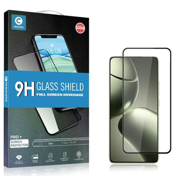 Защитное стекло MOCOLO Full Glue Cover для Xiaomi 14T / 14T Pro - Black: фото 9 из 9