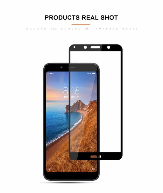 Защитное стекло MOCOLO Full Glue Cover для Xiaomi Redmi 7A - Black: фото 9 из 11