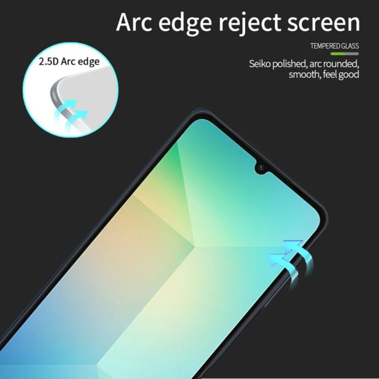 Защитное стекло MOFI Full Glue Protect для Samsung Galaxy A06 (A065) - Black: фото 7 из 14