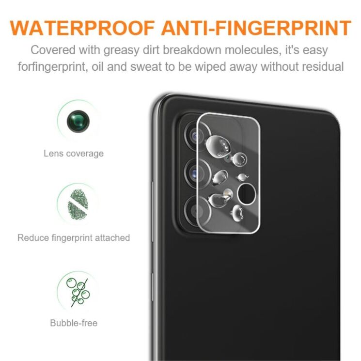 Защитное стекло на камеру AMORUS Lens Protector для Samsung Galaxy A73 (A736): фото 2 из 7