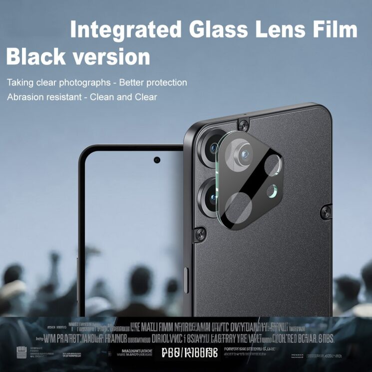 Захисне скло на камеру IMAK Black Glass Lens для Nothing CMF Phone 2 Pro - Black: фото 5 з 8
