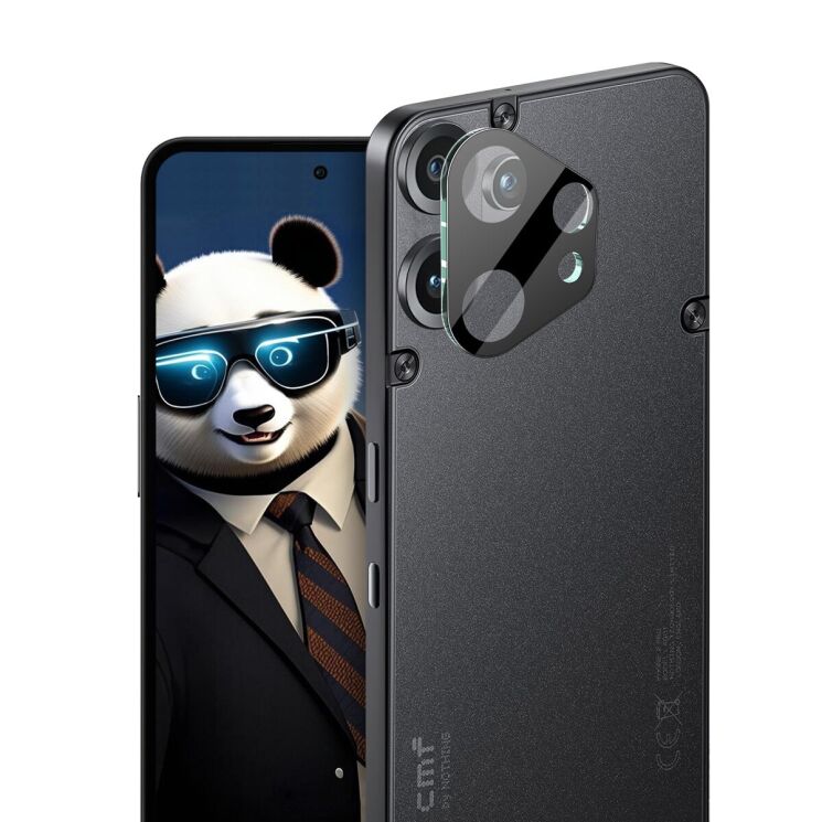 Захисне скло на камеру IMAK Black Glass Lens для Nothing CMF Phone 2 Pro - Black: фото 2 з 8