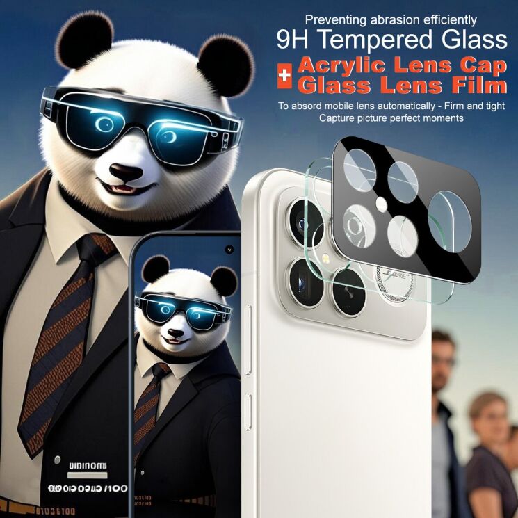 Захисне скло на камеру IMAK Black Glass Lens для Xiaomi Poco F8 Ultra - Black: фото 3 з 7