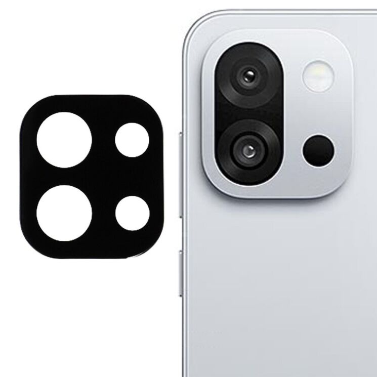 Защитное стекло на заднюю камеру Deexe Black Camera Lens для OnePlus 13T - Black: фото 1 из 5