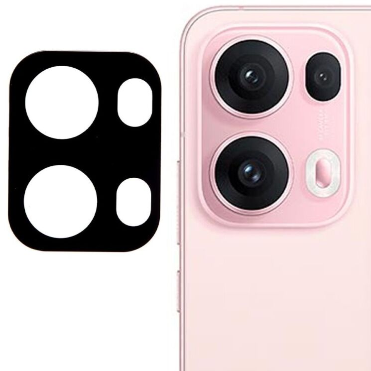 Захисне скло на задню камеру Deexe Black Camera Lens для OPPO Reno 13 Pro 5G - Black: фото 1 з 6