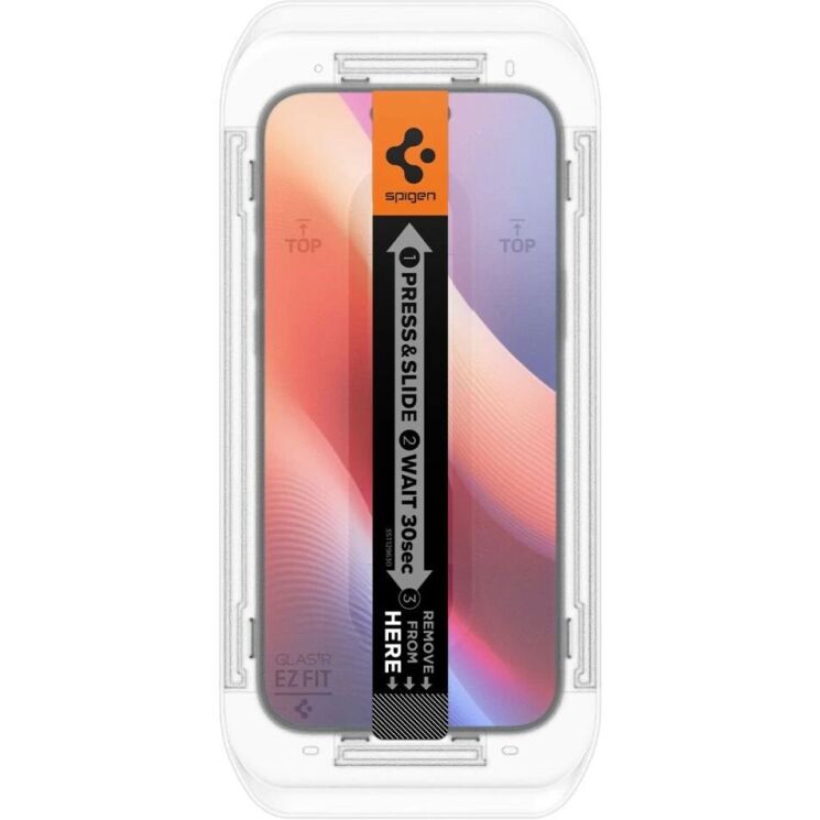 Защитное стекло Spigen (SGP) Glas.tR EZ Fit для Apple iPhone 16 Pro: фото 6 из 12