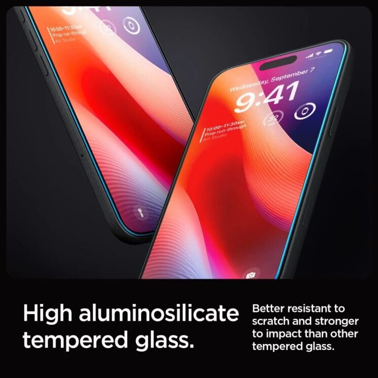 Защитное стекло Spigen (SGP) Glas.tR EZ Fit для Apple iPhone 16 Pro: фото 8 из 12