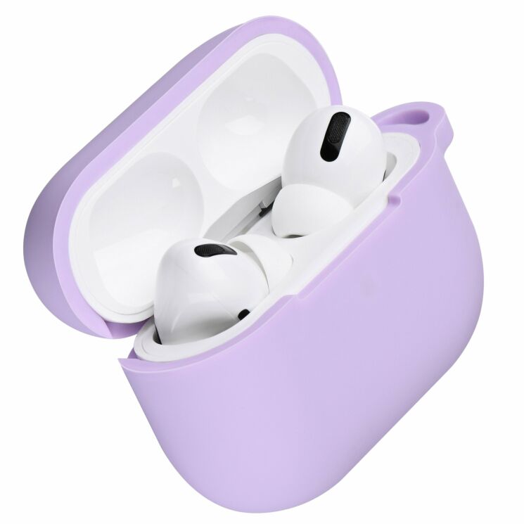 Защитный чехол 2E Pure Color Silicone (2.5mm) для Apple AirPods Pro - Light purple: фото 2 из 4