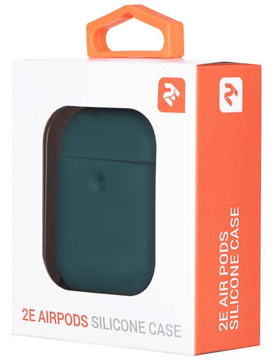 Защитный чехол 2E Pure Color Silicone (3mm) для Apple AirPods 1 / 2 - Star Blue: фото 3 из 3
