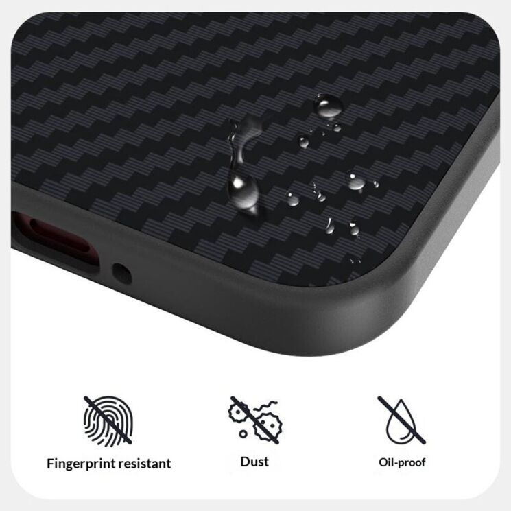 Захисний чохол ABEEL Carbon Fiber Case (FP) для Xiaomi Poco F9 Ultra - Black: фото 4 з 9