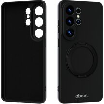 Защитный чехол ABEEL Silk Stand Magnetic для Samsung Galaxy S26 Ultra (S948) - Black: фото 1 из 7