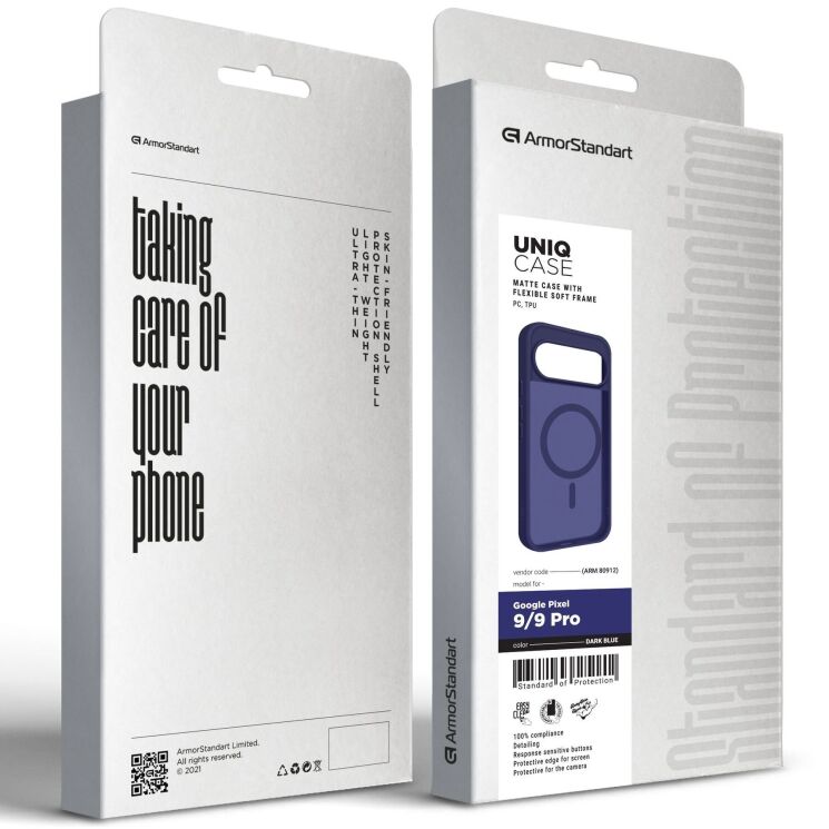 Защитный чехол ArmorStandart Uniq MagSafe для Google Pixel 9 / 9 Pro - Blue: фото 3 из 3