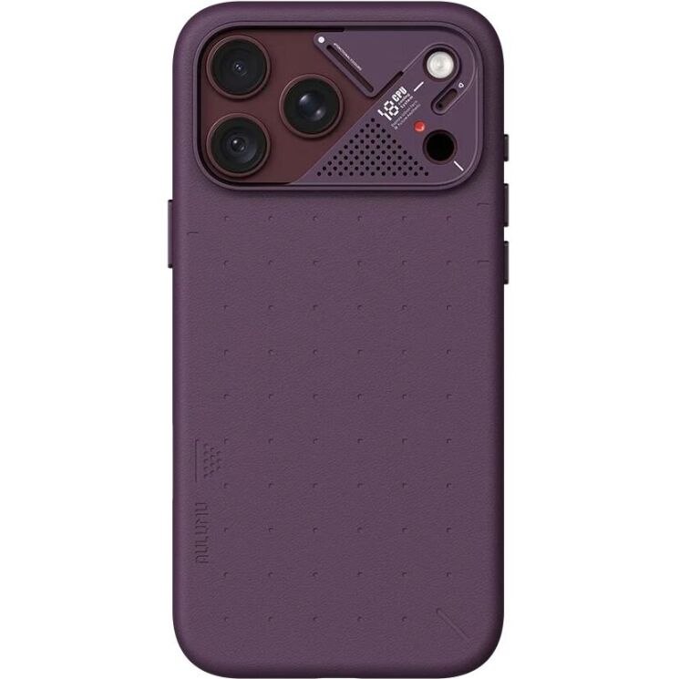 Захисний чохол AULUMU Particle Vegan Leather Case для iPhone 18 Pro Max / 17 Pro Max - Dark Cherry (423921WR) Захисний чохол AULUMU Particle Vegan Leather Case для iPhone 18 Pro Max / 17 Pro Max - Dark Cherry: фото 1 з 10
