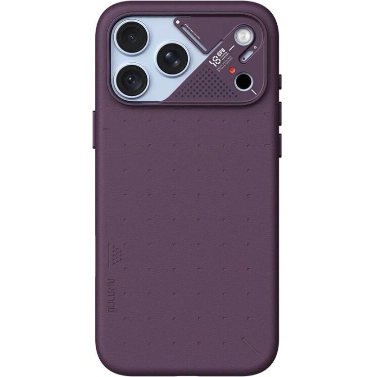 Захисний чохол AULUMU Particle Vegan Leather Case для iPhone 18 Pro Max / 17 Pro Max - Dark Cherry (423921WR) Захисний чохол AULUMU Particle Vegan Leather Case для iPhone 18 Pro Max / 17 Pro Max - Dark Cherry: фото 3 з 10