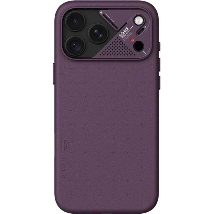Захисний чохол AULUMU Particle Vegan Leather Case для iPhone 18 Pro Max / 17 Pro Max - Dark Cherry (423921WR) Захисний чохол AULUMU Particle Vegan Leather Case для iPhone 18 Pro Max / 17 Pro Max - Dark Cherry: фото 2 з 10