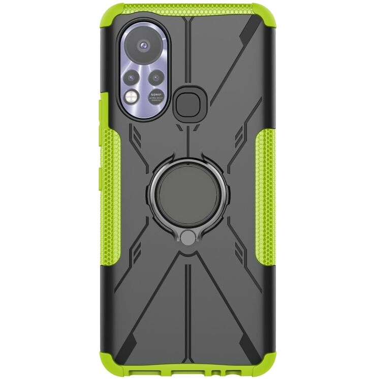 Защитный чехол Deexe Armor Bear для Infinix Hot 11s (X6812) - Green: фото 3 из 7
