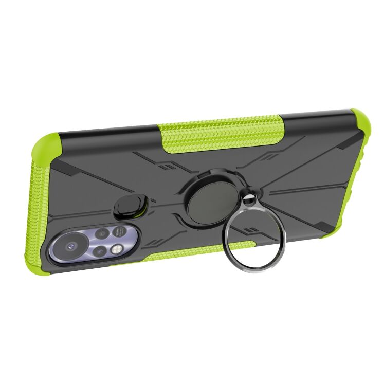 Защитный чехол Deexe Armor Bear для Infinix Hot 11s (X6812) - Green: фото 4 из 7