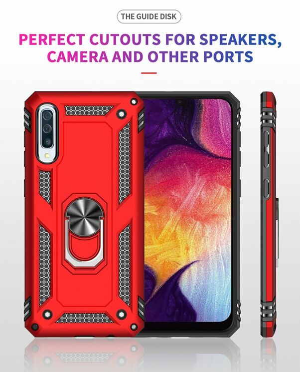 Защитный чехол Deexe Armor Case для Samsung Galaxy A50 (A505) / A30s (A307) / A50s (A507) - Red: фото 12 из 13