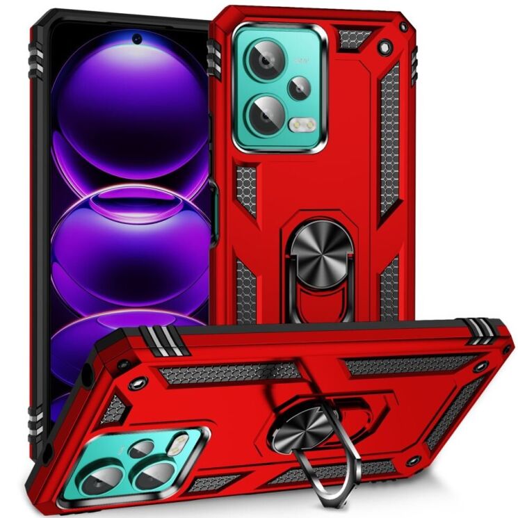 Защитный чехол Deexe Armor Case для Xiaomi Redmi Note 12 - Red: фото 1 из 7
