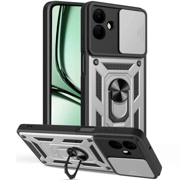 Захисний чохол Deexe Armor Shield для Samsung Galaxy A07 (A075) - Silver: фото 1 з 10