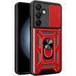 Защитный чехол Deexe Armor Shield для Samsung Galaxy S24 FE (S721) - Red (367519R)