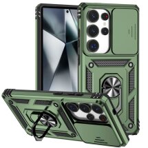 Защитный чехол Deexe Armor Shield для Samsung Galaxy S25 Ultra (S938) - Blackish Green: фото 1 из 9