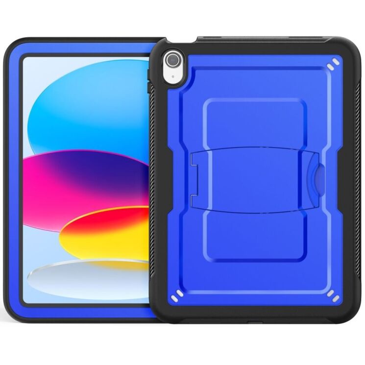 Защитный чехол Deexe Armor Stand для Apple iPad 10.9 (2022) / iPad 11 (2025) - Dark Blue: фото 2 из 11