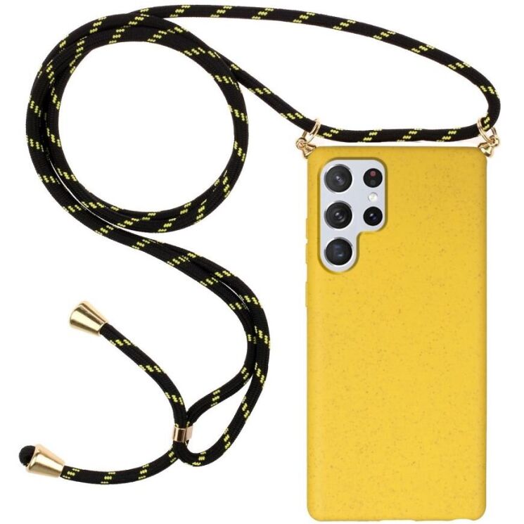 Защитный чехол Deexe Astra Case для Samsung Galaxy S22 Ultra - Yellow: фото 1 из 4