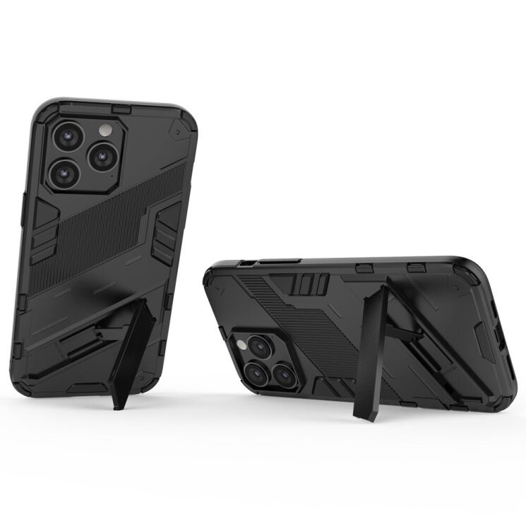 Захисний чохол Deexe Bibercas для Apple iPhone 14 Pro - Black: фото 2 з 6
