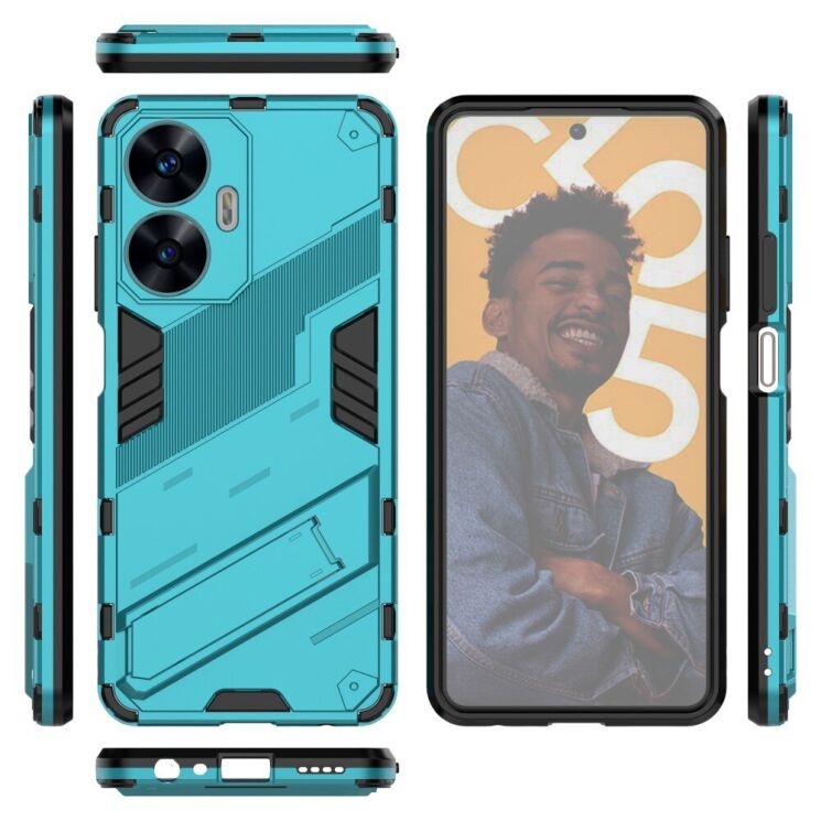 Защитный чехол Deexe Bibercas для Realme C55 - Baby Blue: фото 7 из 8