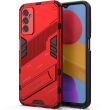 Защитный чехол с подставкой Deexe Bibercas для Samsung Galaxy M13 (M135) - Red (299110R)